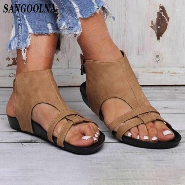

women sandals leopard summer flat open toe breathable shoes women buckle strap casual sandals womens non-slip beach shoes1, Black