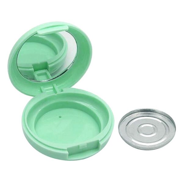 

4g plastic makeup blusher diy case cosmetic bronzer holder box with aluminum pan