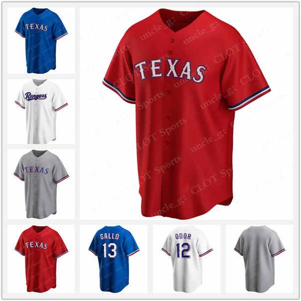 

2020 baseball men #12 rougned odor 1 elvis andrus 23 mike minor 13 joey gallo custom women youth kid authentic 2020 alternate jersey, Blue;black