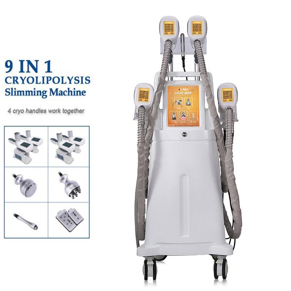

жир морозильный криолиполиза машины прохладный скульпция 4 cryo ручек 360 градусов жир замораживают вакуумную кавитацию rf похудение машины