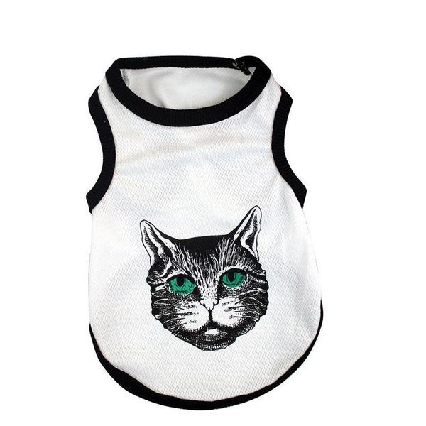 

2019 medium and small dog teddy breathable vest cute handsome pet clothing dog summer wear products wholesale mohdp