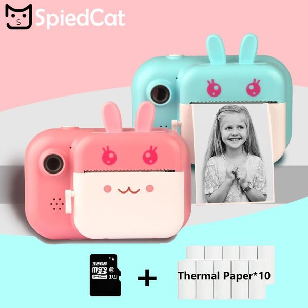 

hd 1080p 24mp kids instant camera for children digital print birthday gifts boy/girl polaroid thermal p paper toys