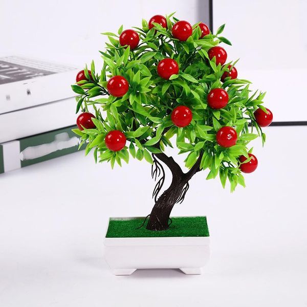 

artificial potted plant creative fake 23 fruits wedding home decoration simulation potted plant fake flower fruit bonsai decor1
