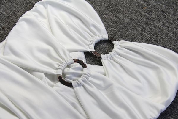 

womens fashion dresssummer slim hollow sleeveless pleated bag hip dress xl13njdd7ptt, Black;gray