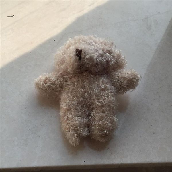 

9cm approx. 2colors cute mini fluffy bear toy stuffed animal plush doll 9cm approx. wmtoia