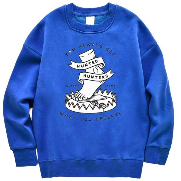 

you always get what you deservehoodies women fleece loose hoody autumn vintage hoodie oversize crewneck sweatshirt womens, Black