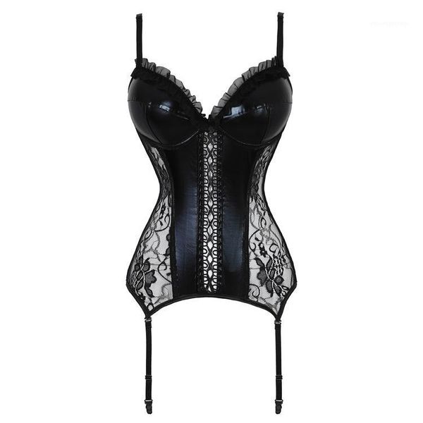 

bustiers & corsets women's corset steampunk black lace waist bodysuit, slimming underwear, summer breathable garter1, Black;white