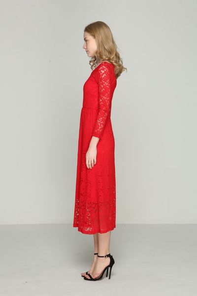 

2021 new 4xl 5xl plus size long lace dress summer dresses big sizes slash neck three vestido women up5l, Black;gray