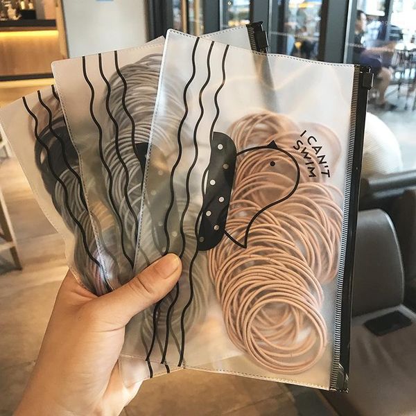 

hair accessories 100pcs/pack colorful nature rubber school office home industrial band fashion stationery holder package holders1, Slivery;white