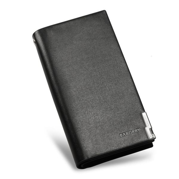 

2020 long men wallets pu leather mens vintage wallet new slim male clutch bags business man purse card holder bifold purses, Red;black