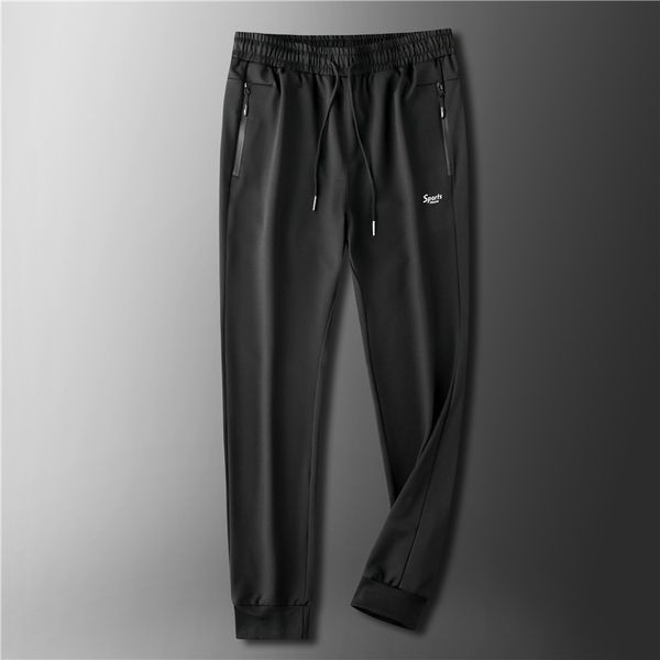 

men's sports new korean loose large size health high waist casual pants, Black