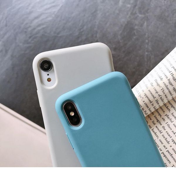 

sile soft case for iphone 12 11 pro max xs se2 x xr 6 6s 7 8 plus candy colo jllnna