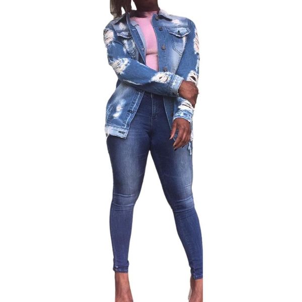 

kalenmos holo letter denim jackets women long sleeve turn collar coats woman jacket winter 2021 clothes oversized jeans jackets, Black;brown