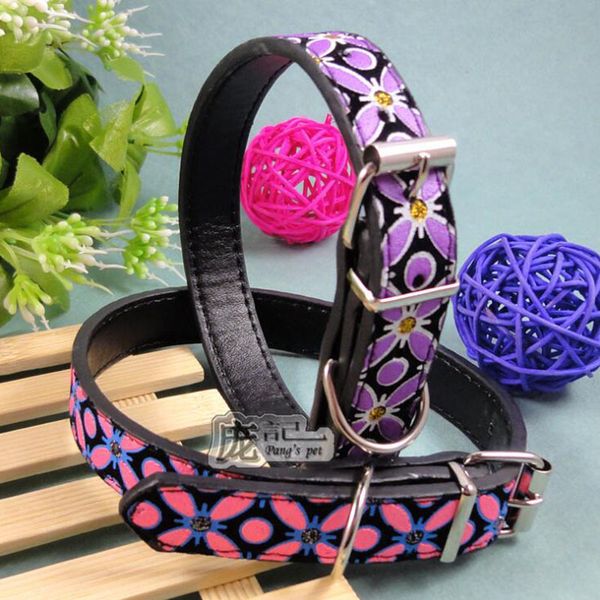 

pu leather cat pet dog collar, collar accessories width 2.0cm