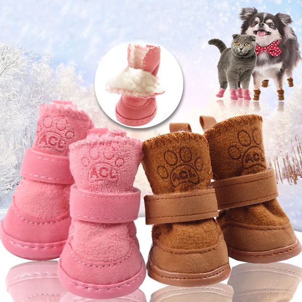 

Warm Pet Dog Cat Winter Shoes For Dogs Non-slip Dog Snow Boots Chihuahua Shih Tzu Shoe Zapatos Perro Best Selling 2021 Products