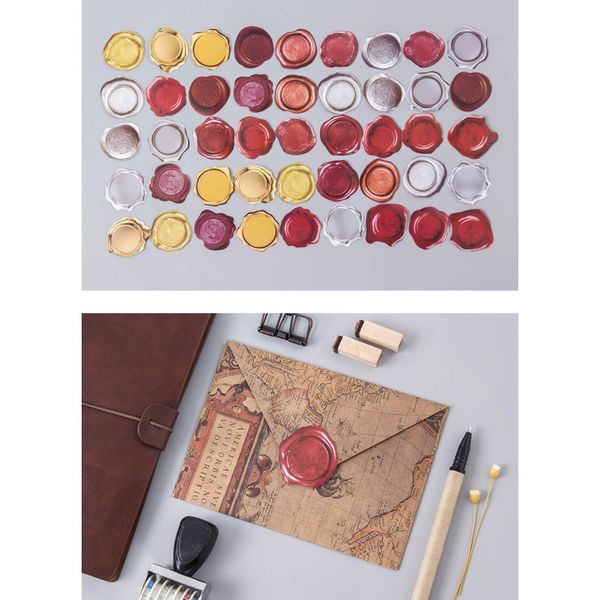 

45pcs lot creative cute wax seal pvc decoration stickers diy diary sticker scrapbooking stationery stickers school supplies f bbytvc