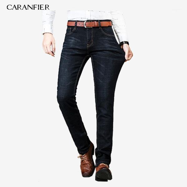 

jeans 2020 brand new mens fashion jeans business casual stretch slim classic trousers denim pants male 38 39 401, Blue