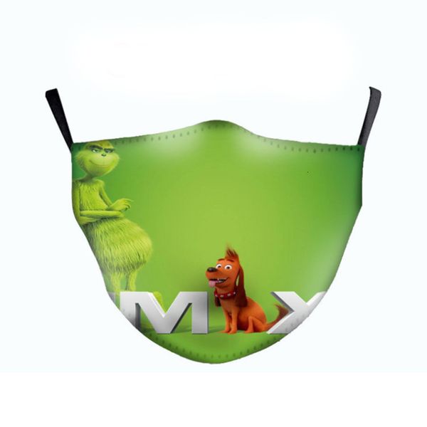 

face christmas printed facemask masks designer dustproof fashion windproof and haze replaceable pm2.5 filter wash mask