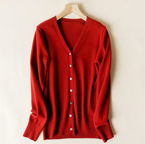 

2021 new v-neck cashmere cardigan women autumn streetwear elegant casual kardigan robe pull femme hiver sweter knitted sweater prpj, White;black