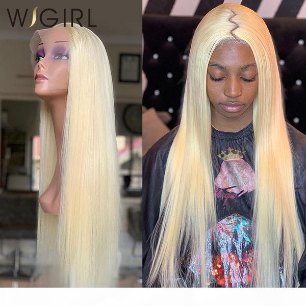 

wigirl brazilian straight remy 150% density blonde lace front human hair wigs 13x4 transparent 613 blonde wigs for black woman