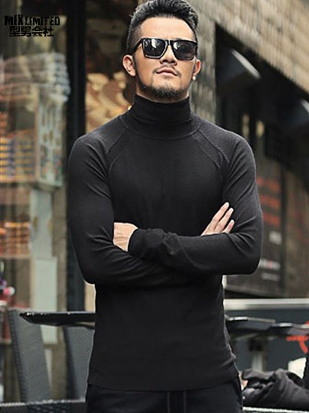 

2021 the new winter men make new thick casual computer sweater thin fit j541, Blue;gray