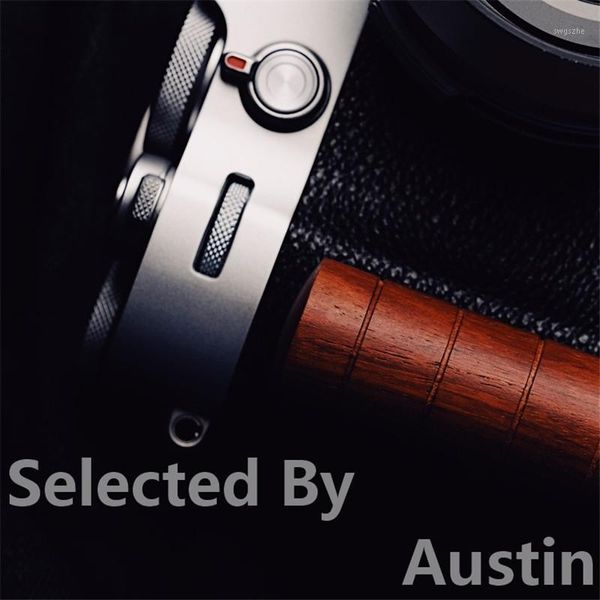 

hand made wooden hand grip bracket quick release l plate for fuji x100v x-100v1
