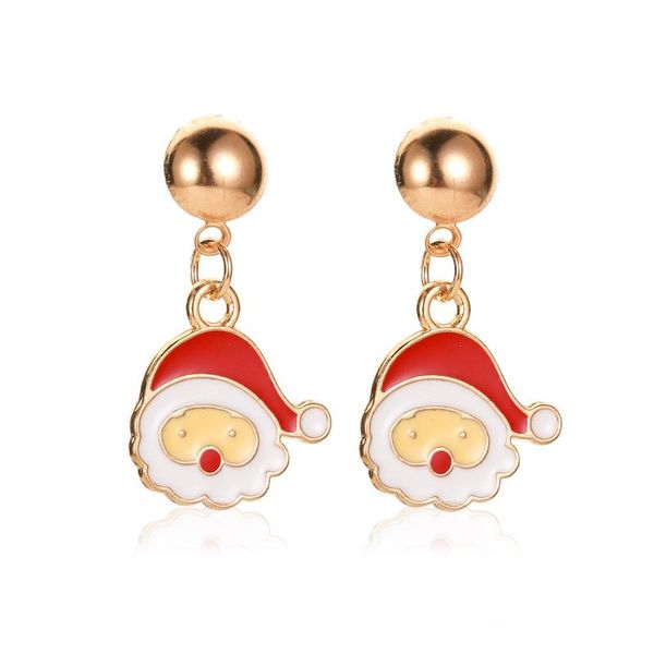 

2020 santa claus snowman necklace snowflakes eardrop merry christmas decor for home 2020 christmas gift xmas decor new year 2021