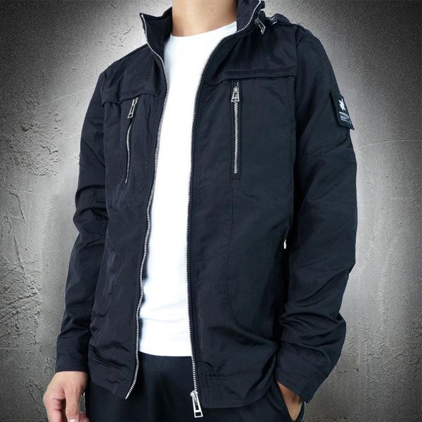 

men's jackets autumn men lightweight coat slim outdoor hooded waterproof hiking jacket trekking windbreaker fashion, Black;brown