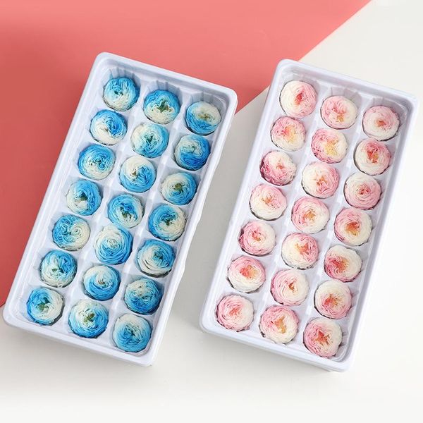 

21 pcs/box austin rose preserved flowers immortal rose 2-3cm mothers day gift diy wedding gift box level a