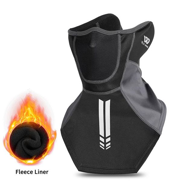 

winter fishing warm mask outdoor sport bandana scarf fishing cycling hiking face cover neck gaiter bike half mask headband men, Black