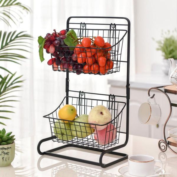 

hooks & rails iron storage rack kitchen seasoning jars organizer fruits display holder cosmetic makeup basket metal shelves bathroom organis