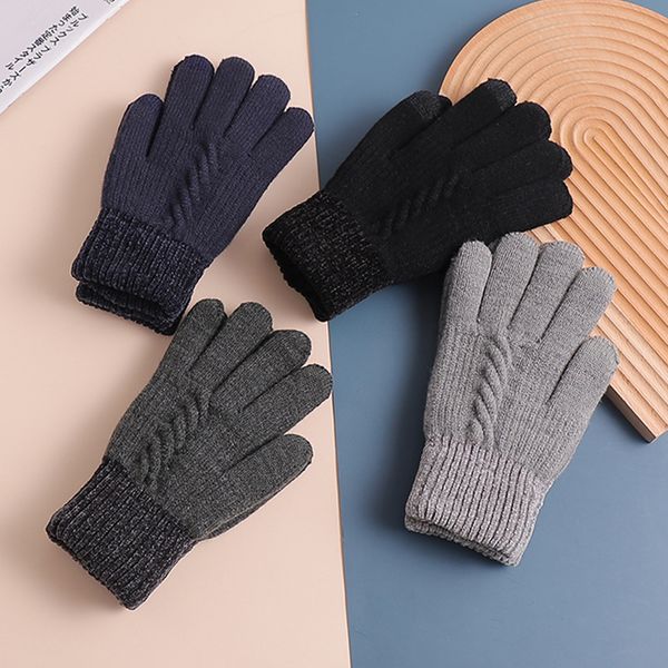 

gloves men winter warm and plush thick students touch screen handsome trend korean outdoor riding motorcycle cold proof