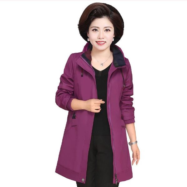 

women's trench coats fashion women windbreaker 2021 spring windproof long sections plus size l-5xl, Tan;black