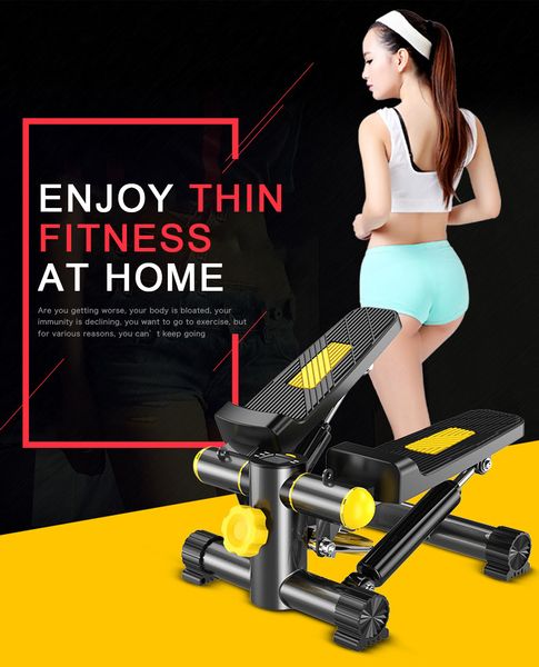 

multifunction twist fitness exercise mini stair stepper climber with resistance band