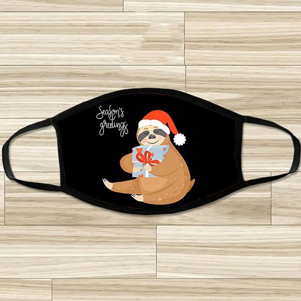 

factory price christmas face mask designer black washable cartoon cotton mouth kids santa claus masks fashion chil