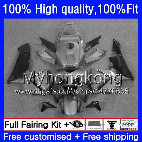 100 % passend für HONDA CBR600F5 CBR600 RR CBR600RR 05 Grau Schwarz 48HM.209 CBR 600RR CBR 600 CC RR 600CC F5 05 06 2005 2006 Einspritzverkleidungen