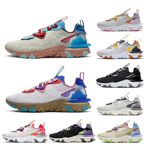 

new vision 87 men women running shoes triple black white pn dust gravity purple honeycomb women sports sneakers size 36-45, White;red