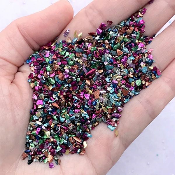 

fake gold stone flakes metallic glass glitter sprinkles resin inclusions embellishment for resin art jewelry making supplies 50g