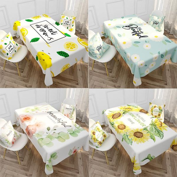 

table cloth waterproof tablecloth fruite rectangular stain oilcloth party dining cover for home and kitchen 0033