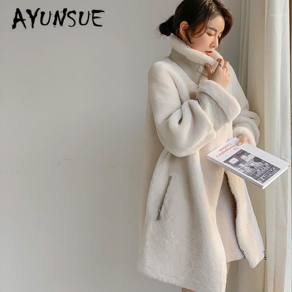 

natural fur coat women 100% wool jacket women clothes 2019 parka real fur winter coat real leather jacket tom1-88880yy24081, Black