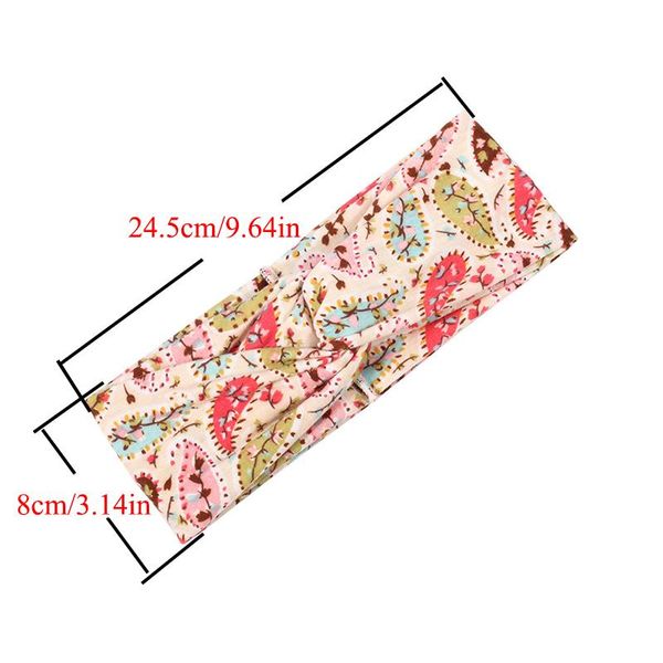 

boho women printing elastic hairbands sport headband yoga turban cross knotted headbands girls hair accessories fashion headwrap q bbydyb