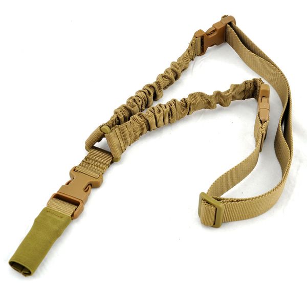 

outdoor tactical adjustable 1 single bungee shoulder strap gun high strength one point rifle sling 2 ntckt