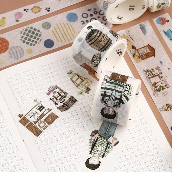 

24pcs box подарочная упаковка cute paper tape звезды океана гавайские растения пейзаж scrapbook маскирующая лента 24pcs box gift wmtpsk bdeg