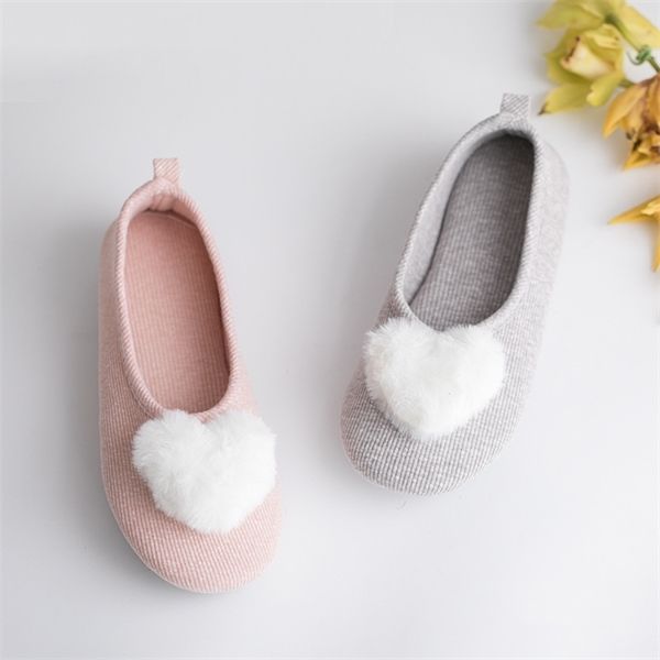 

suihyung spring autumn home slippers women indoor floor shoes soft bottom bedroom slides fur hairball non-slip ladies slippers y1120, Black