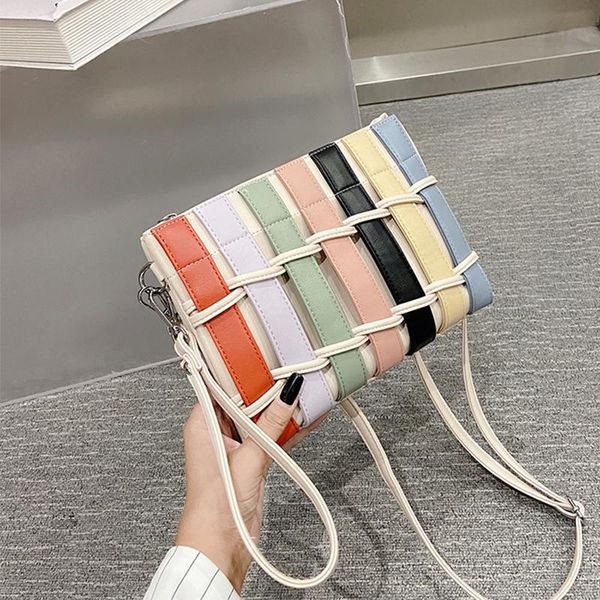 

shoulder bags purses and handbags small crossbody for women fashion color weaving design luxury designer