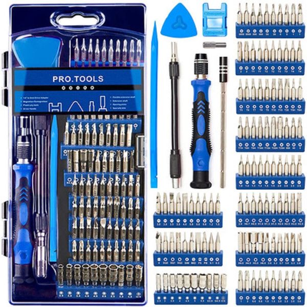 

124 in 1 precision screwdriver kit for electronics repair magnetic driver kit computer, mobile phone, smartphone, game console, pc, tablet
