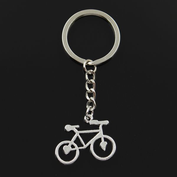 

fashion 30mm key ring metal key chain keychain jewelry antique bronze silver color plated bike bicycle 31x23mm pendant