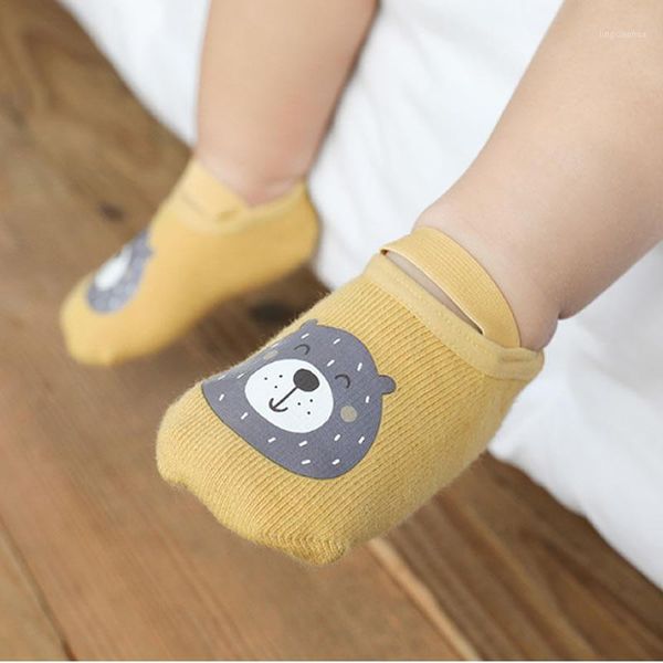 

spring and autumn new baby room socks cartoon printing glue baby firstwalker children's non-slip toddler shoes socks1