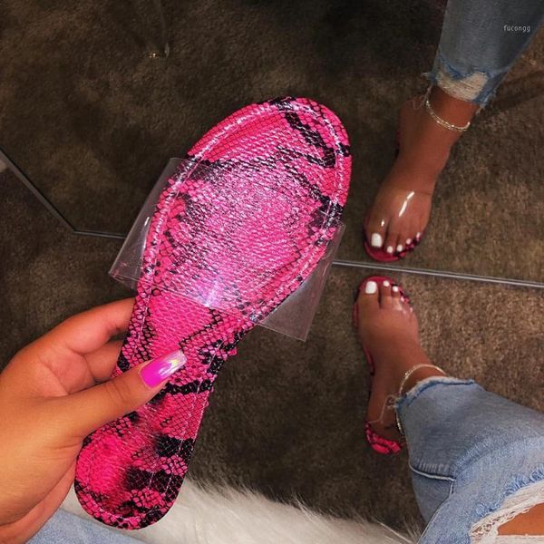 

sagace jelly slides women slippers summer snake pattern transparent slipper women 2020 plastic slippers holiday beach slipper1, Black