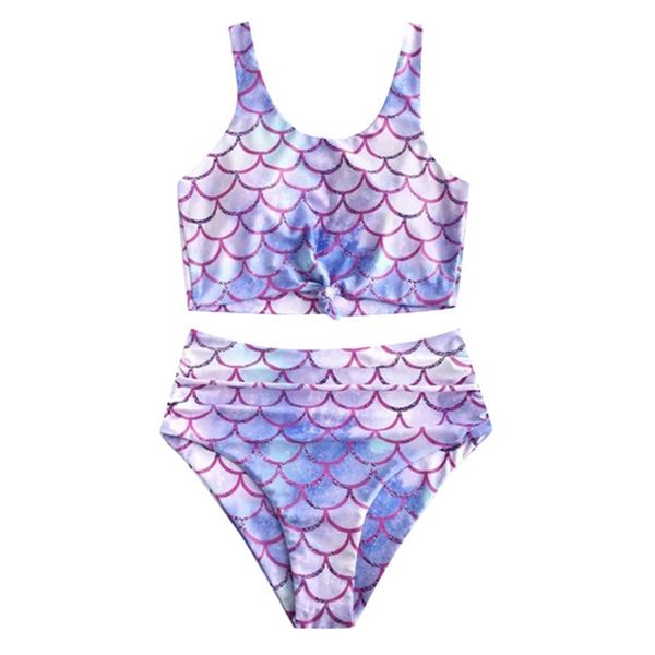 

women's 2 swimsuit bikni fishscale shoulder straps u neck stretchy backless bikini triangle two piece swimwear, White;black